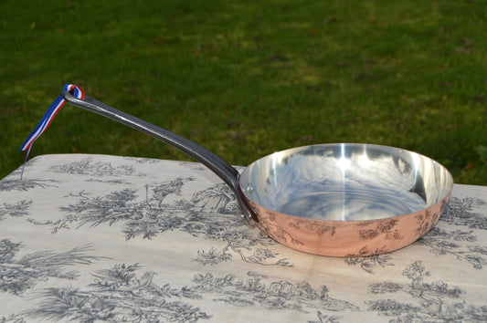 New NKC 20cm Copper Fry Pan Skillet Normandy Kitchen Copper Saute High Sided Saute Pan 20 cm 8" Tin lined New Normandy Kitchen Copper